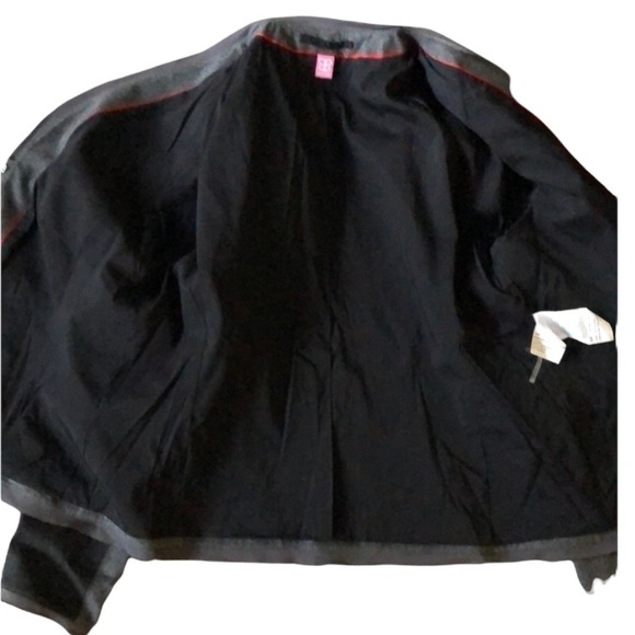 Basler Buffalo Plaid Blazer Black Gray Checked Size 12 - Picture 4 of 7